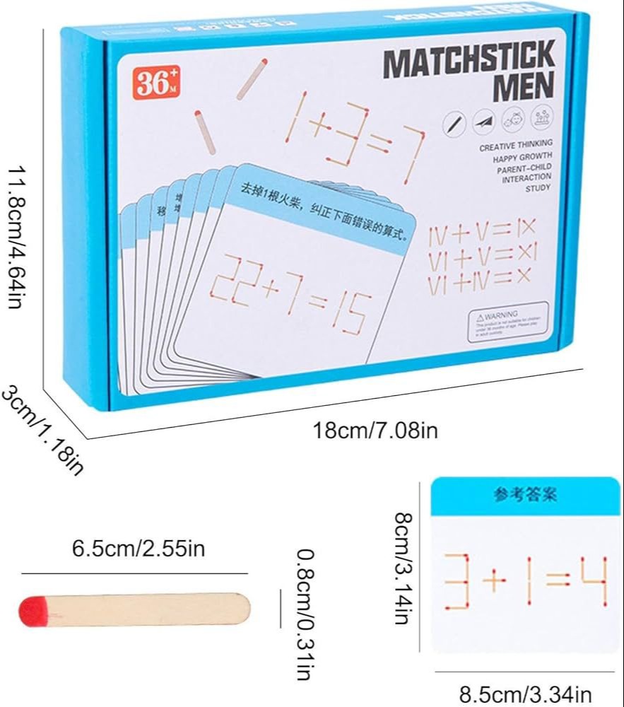 لعبة أعواد الحساب – Matchstick Men Puzzle
